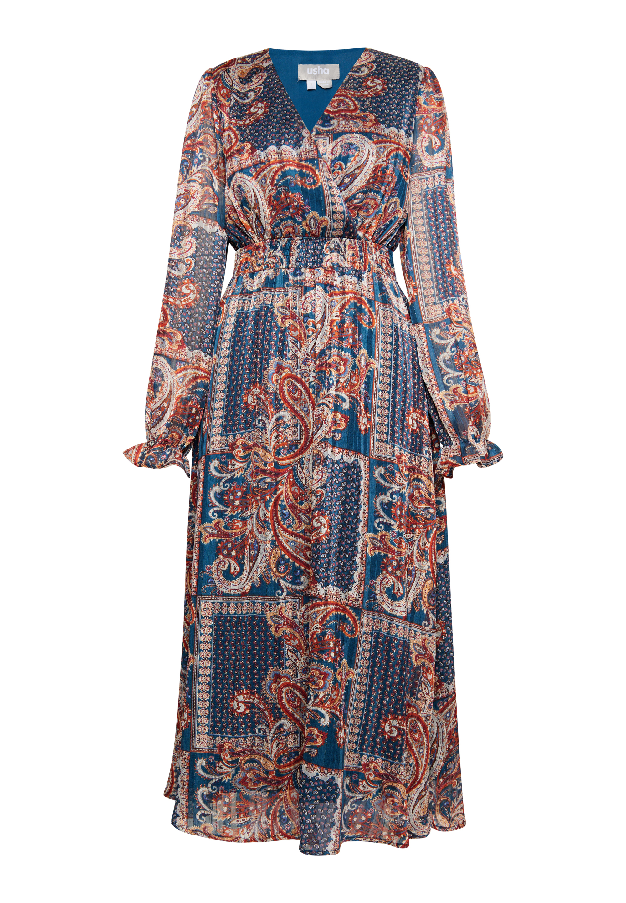 

Платье Usha Maxi Mit Paisley Print, синий