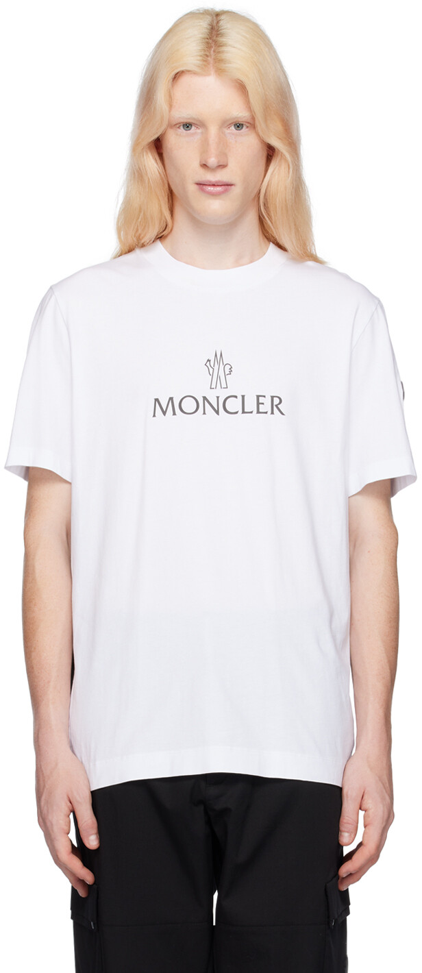 

Белая футболка Bonded Moncler