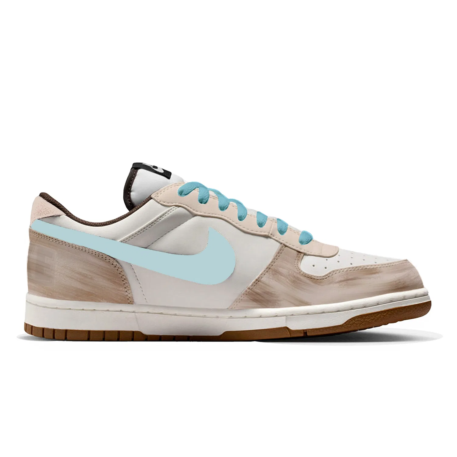 Кроссовки скейтбординговые Nike Big Maris Sal бежевые — фото 3