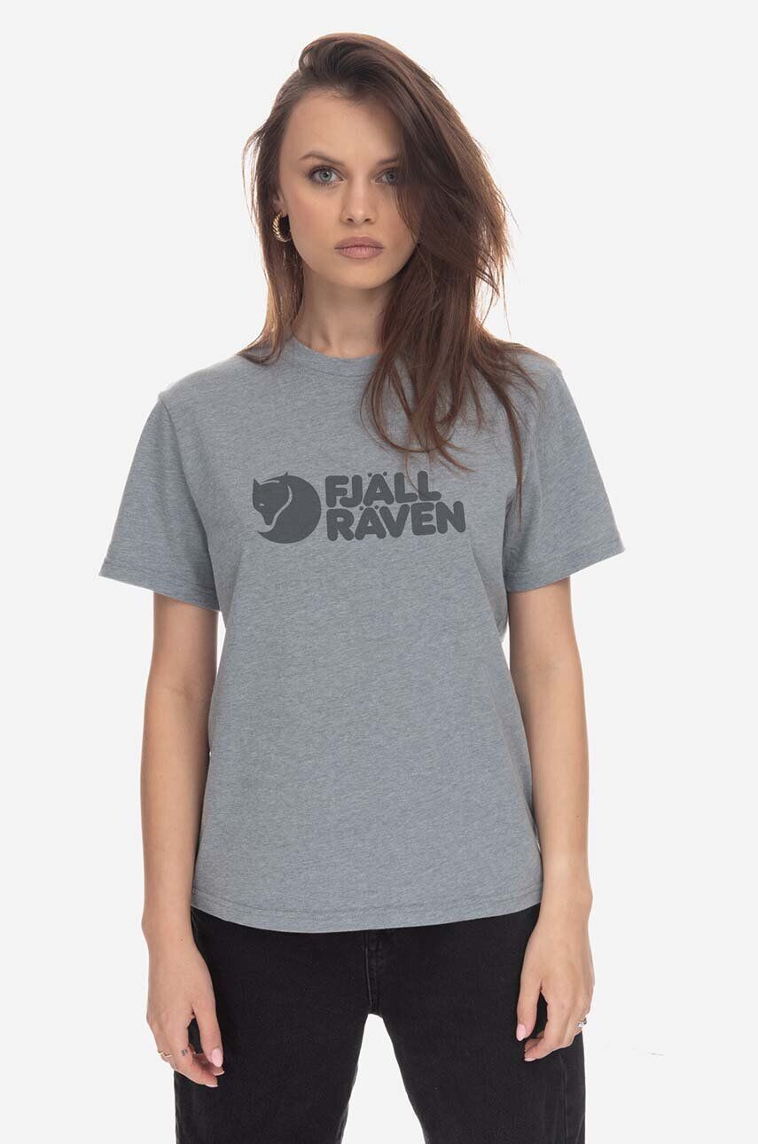 

Футболка с логотипом Fjallraven, серый