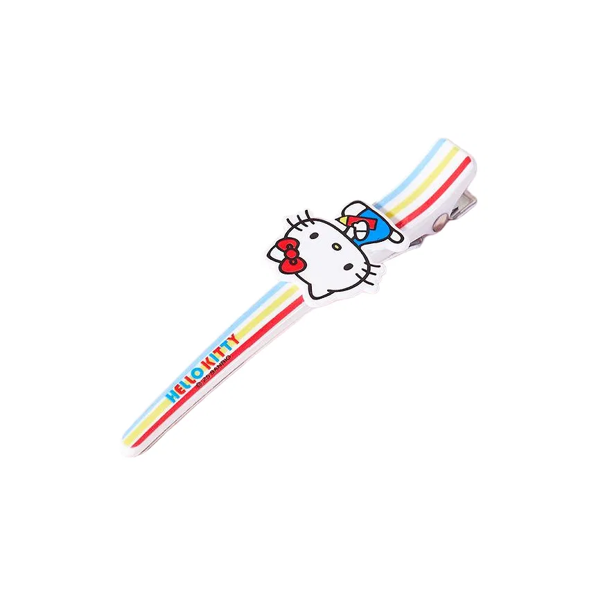Заколка для волос Sanrio Hello Kitty акриловая полосатая