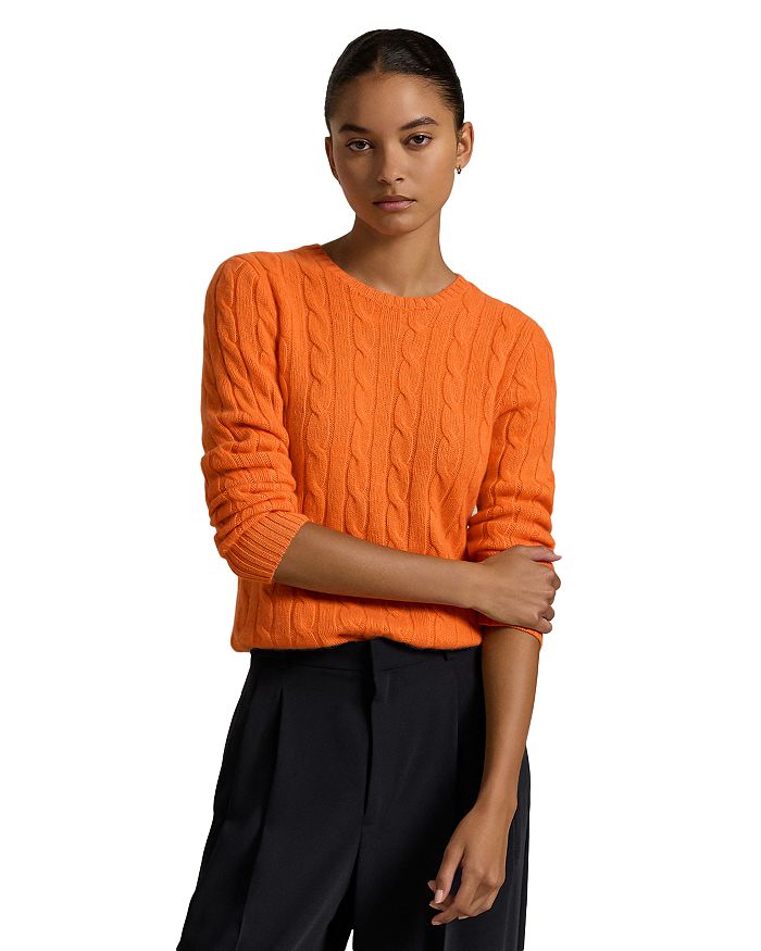 

Кашемировый свитер с косой вязкой Ralph Lauren, мультиколор