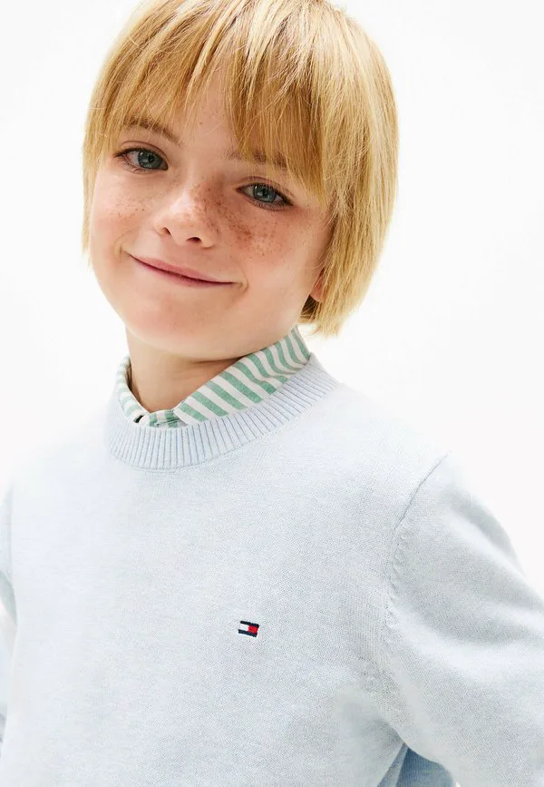 Незаменимый джемпер с круглым вырезом Tommy Hilfiger, Sweet Blue Htr — фото 4