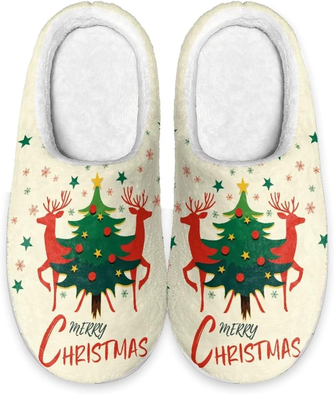 

Домашние тапочки Nxidvxne для мужчин, пушистые носки-тапочки для мужчин, домашняя обувь, мягкие домашние тапочки для женщин и мужчин, Deer and Tree