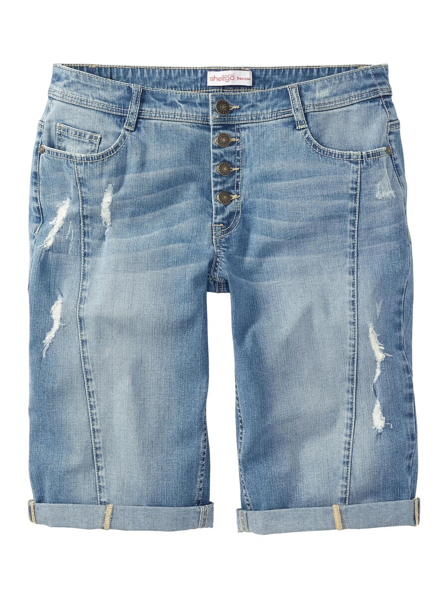

Джинсовые шорты SHEEGO Slim fit Jeans, синий деним