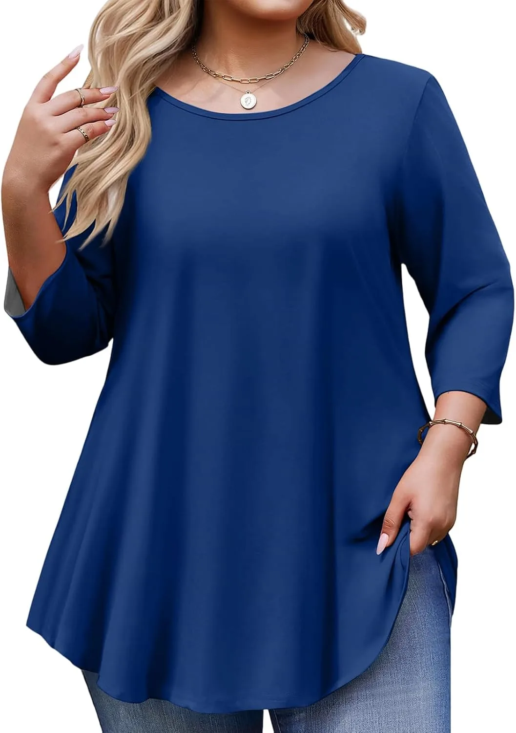 

Женская футболка с длинным рукавом Plus Size FlekmanArt