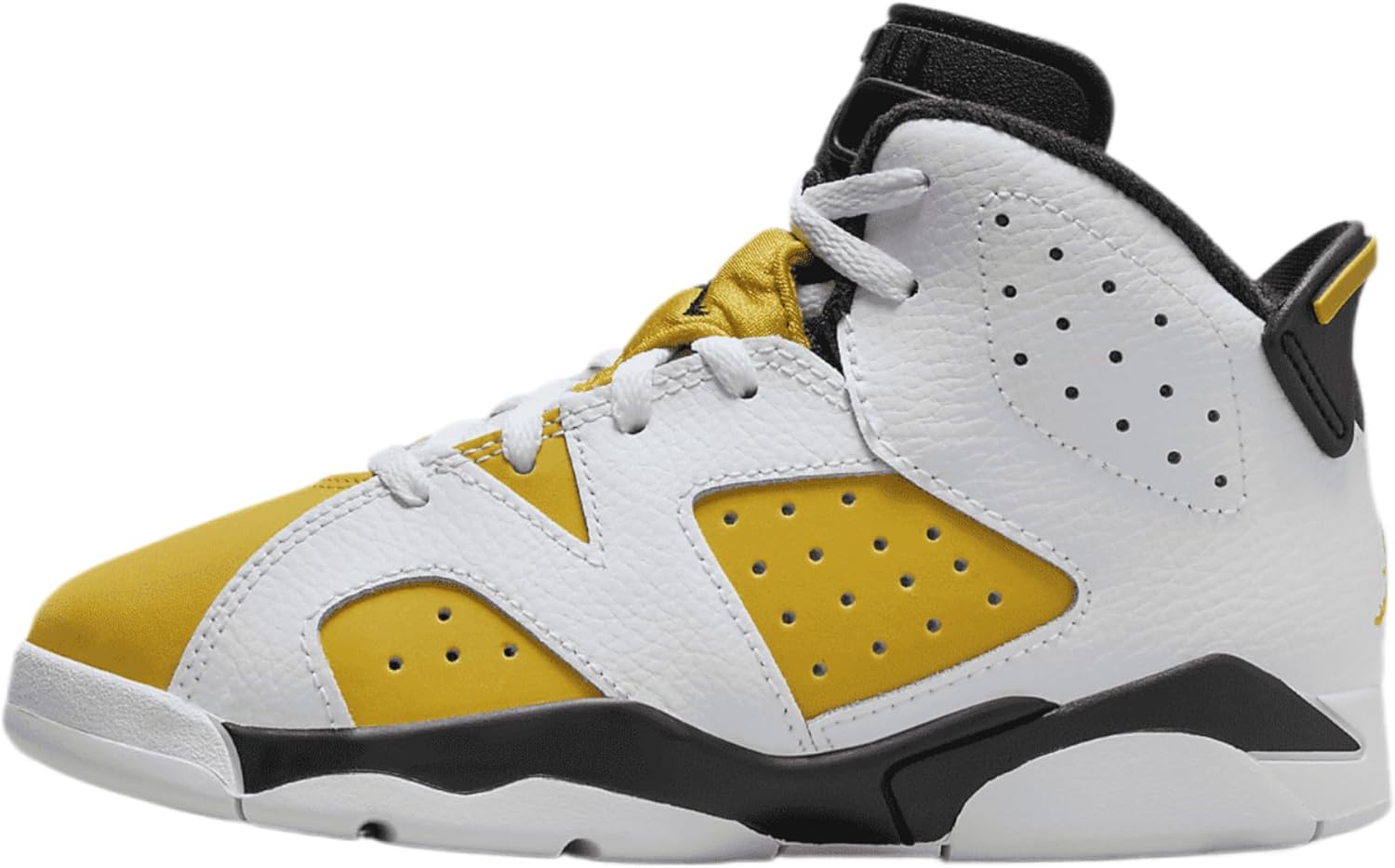 

Кроссовки Nike Jordan 6 Retro для мальчиков, белый/черный/желтый