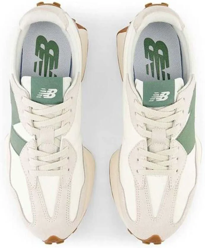 Кроссовки New Balance Удобные Бежевые U327LX, зеленый — фото 4
