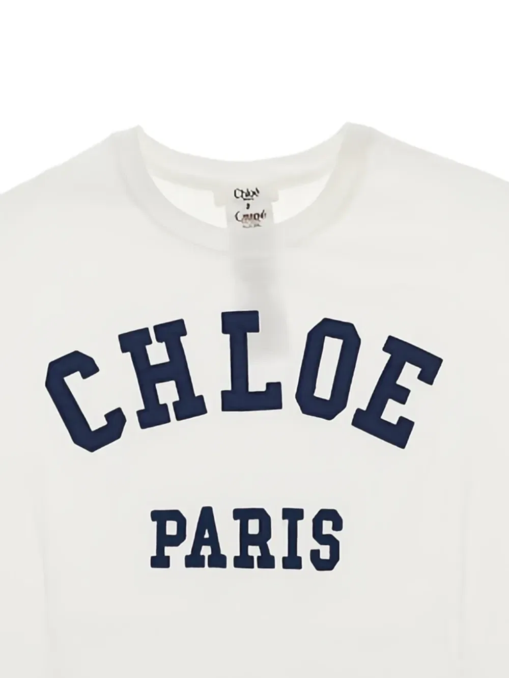 Укороченная футболка Chloé Kids, белый — фото 2
