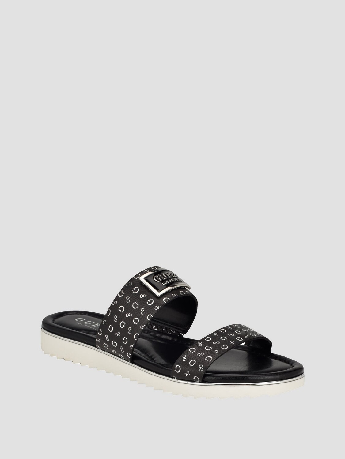 

шлепанцы Keily с логотипом Guess Factory, цвет Black Logo