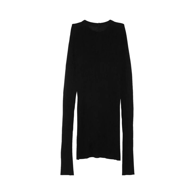 

Топ Rick Owens Ribbed Long-Sleeve Top, черный