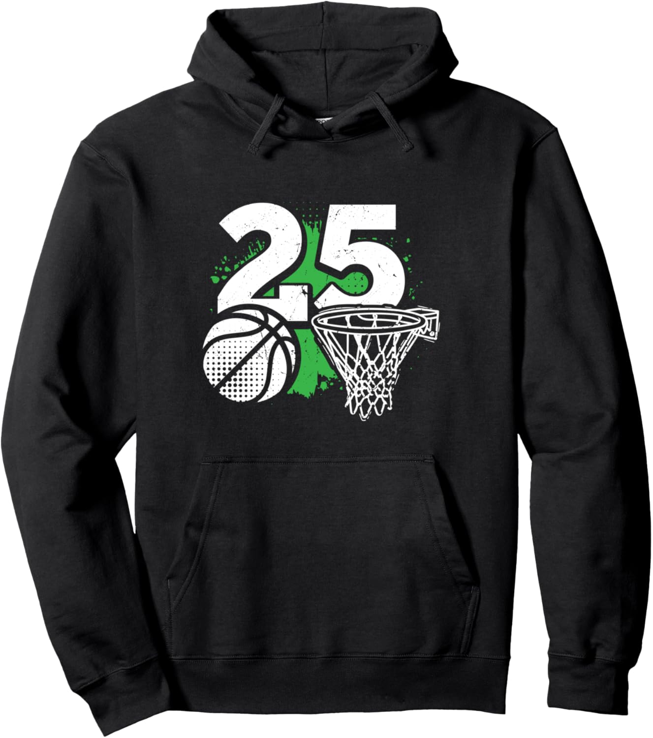 

Худи с надписью «25-летие баскетболиста, баскетболиста, 25 лет» 25 Year Old Birthday Apparel Basketball Boy B-Day, черный