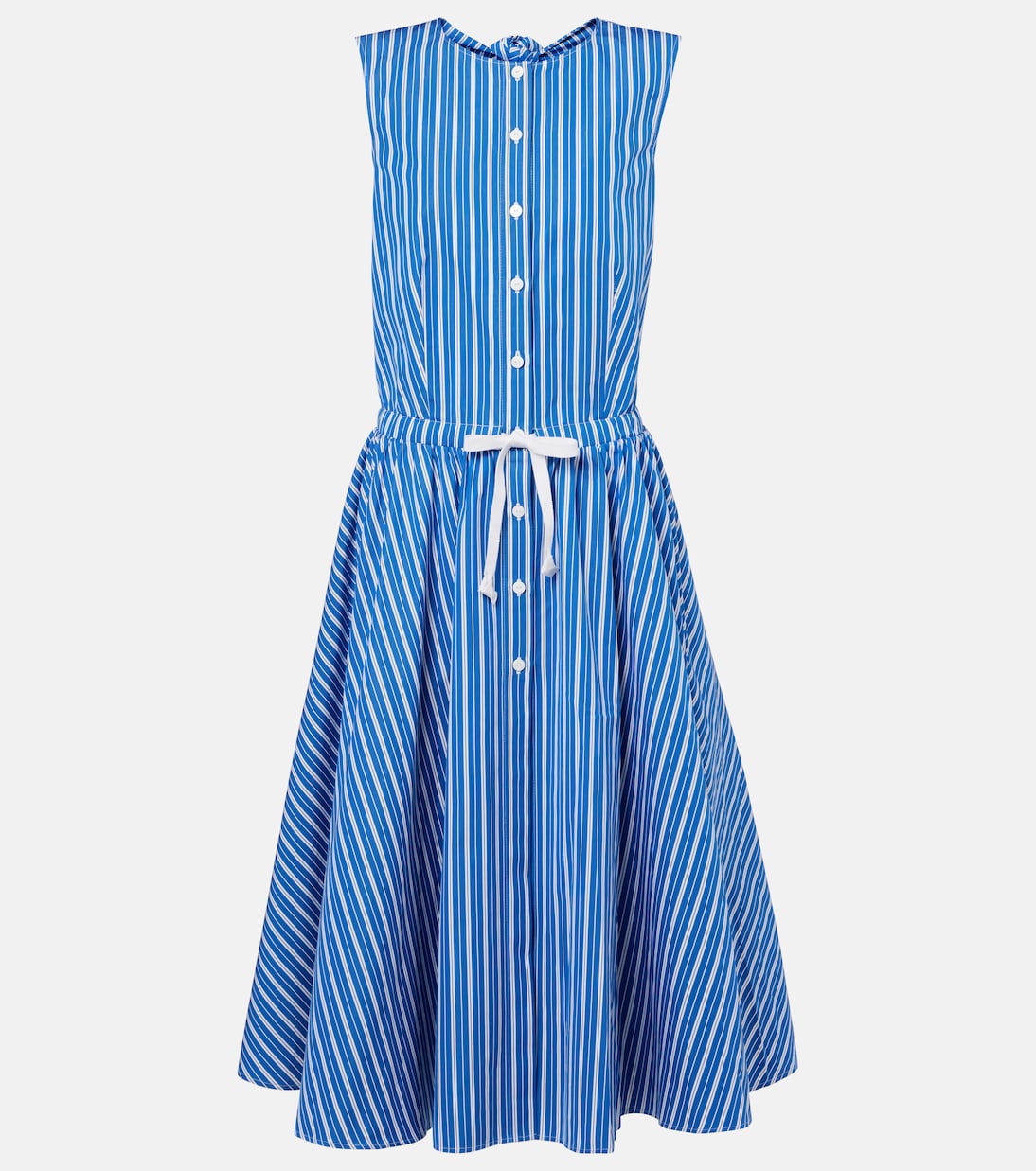 

Полосатое хлопковое платье-рубашка Patou, Victoria Blue Stipes