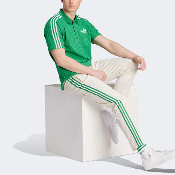 Рубашка-Поло оригинальные adicolor винтажная рубашка-поло 70-х годов Adidas, зеленый — фото 4