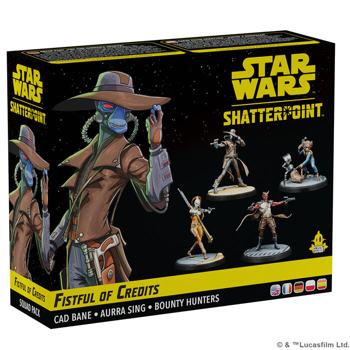 

Настольная игра Atomic Mass Games Star Wars Shatterpoint - Fistful of Credits - Cad Bane Squad Pack