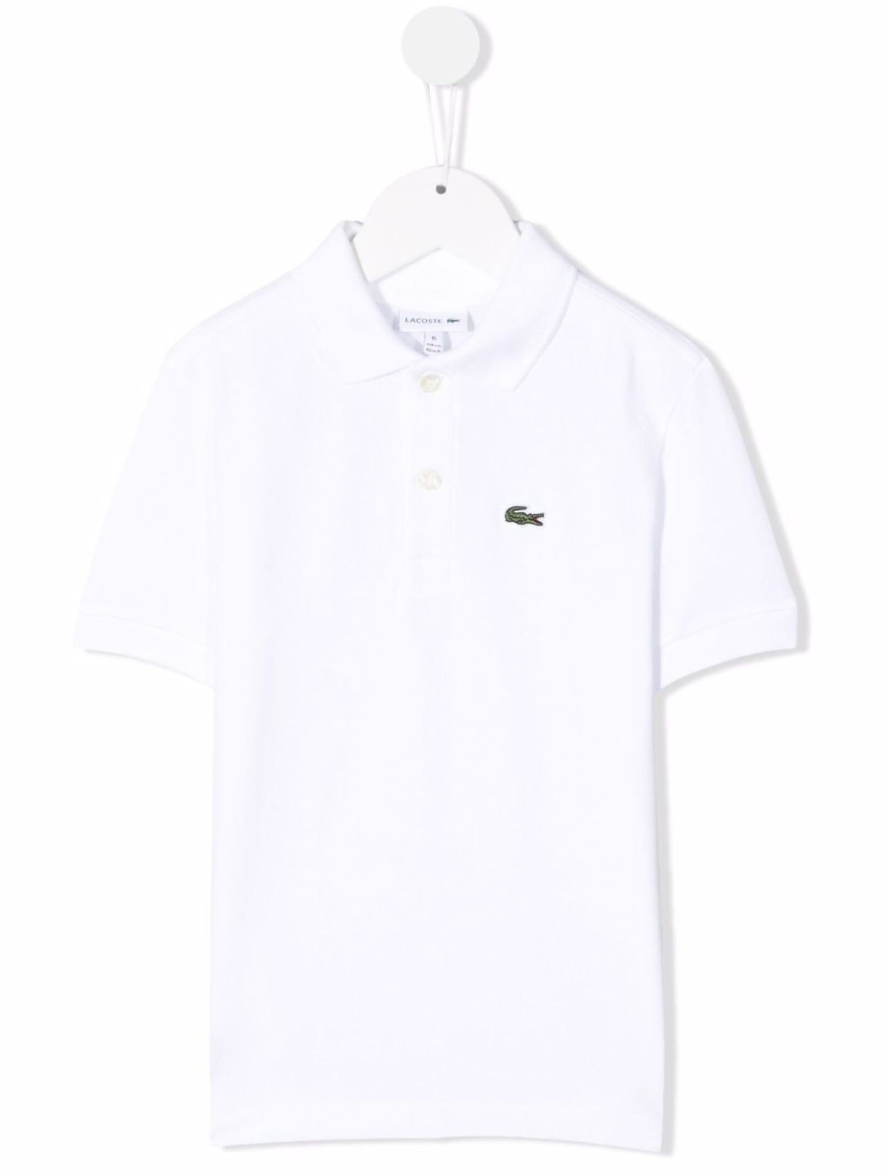 

Рубашка поло с вышивкой Lacoste Kids, белый