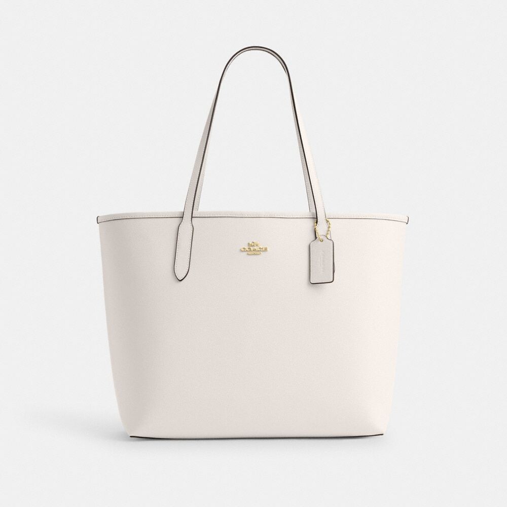 

Сумка тоут COACH City Tote, золотой/шелковый