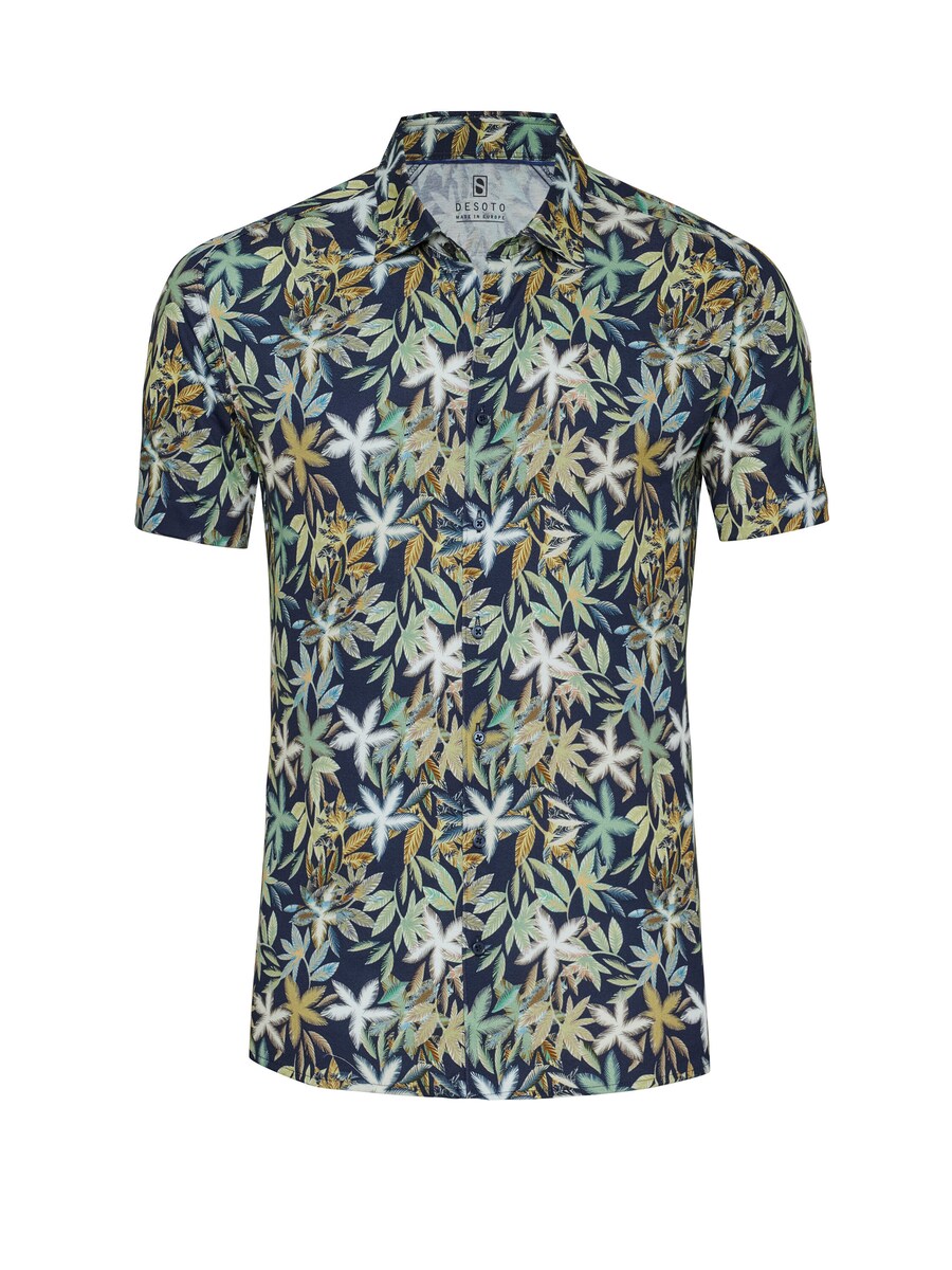 

Рубашка на пуговицах классического кроя DESOTO, темно-синий