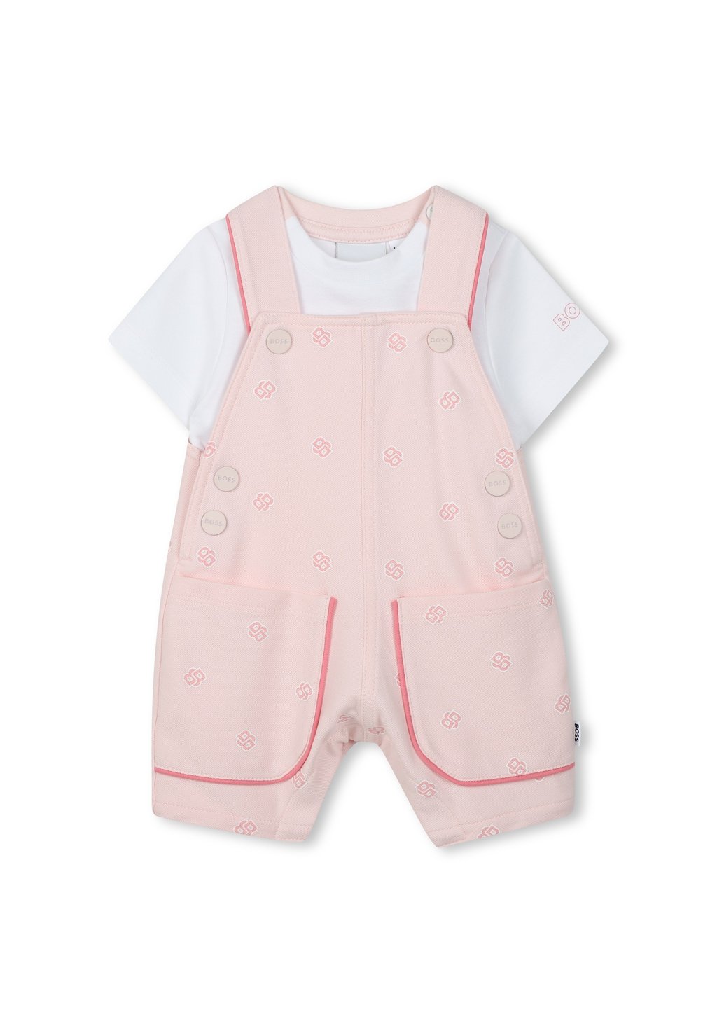 

Футболка с принтом BABY DUNGAREES T-SHIRT GIFT BOX BOSS Kidswear, фуксия