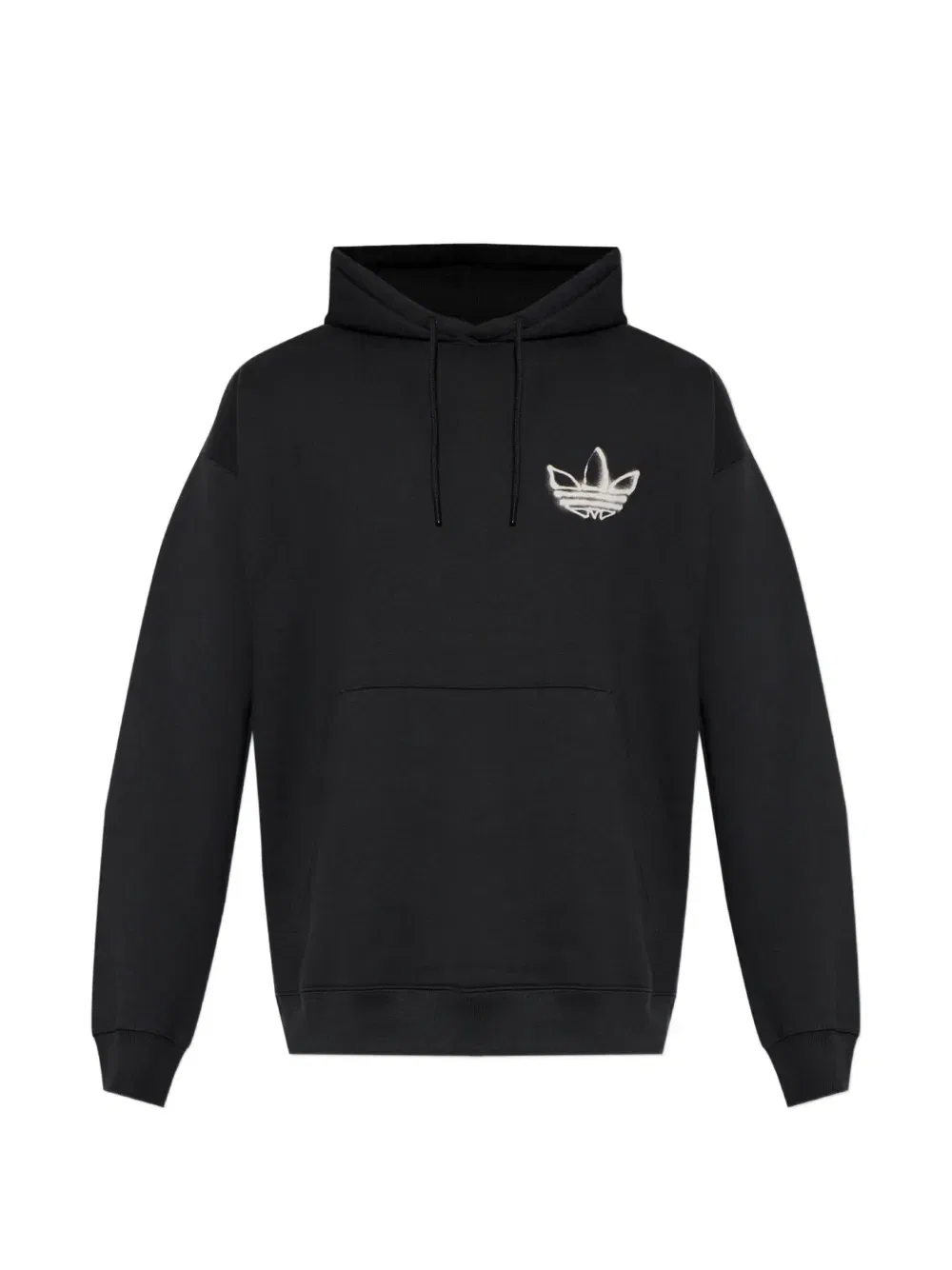Худи с графическим принтом Adidas, черный