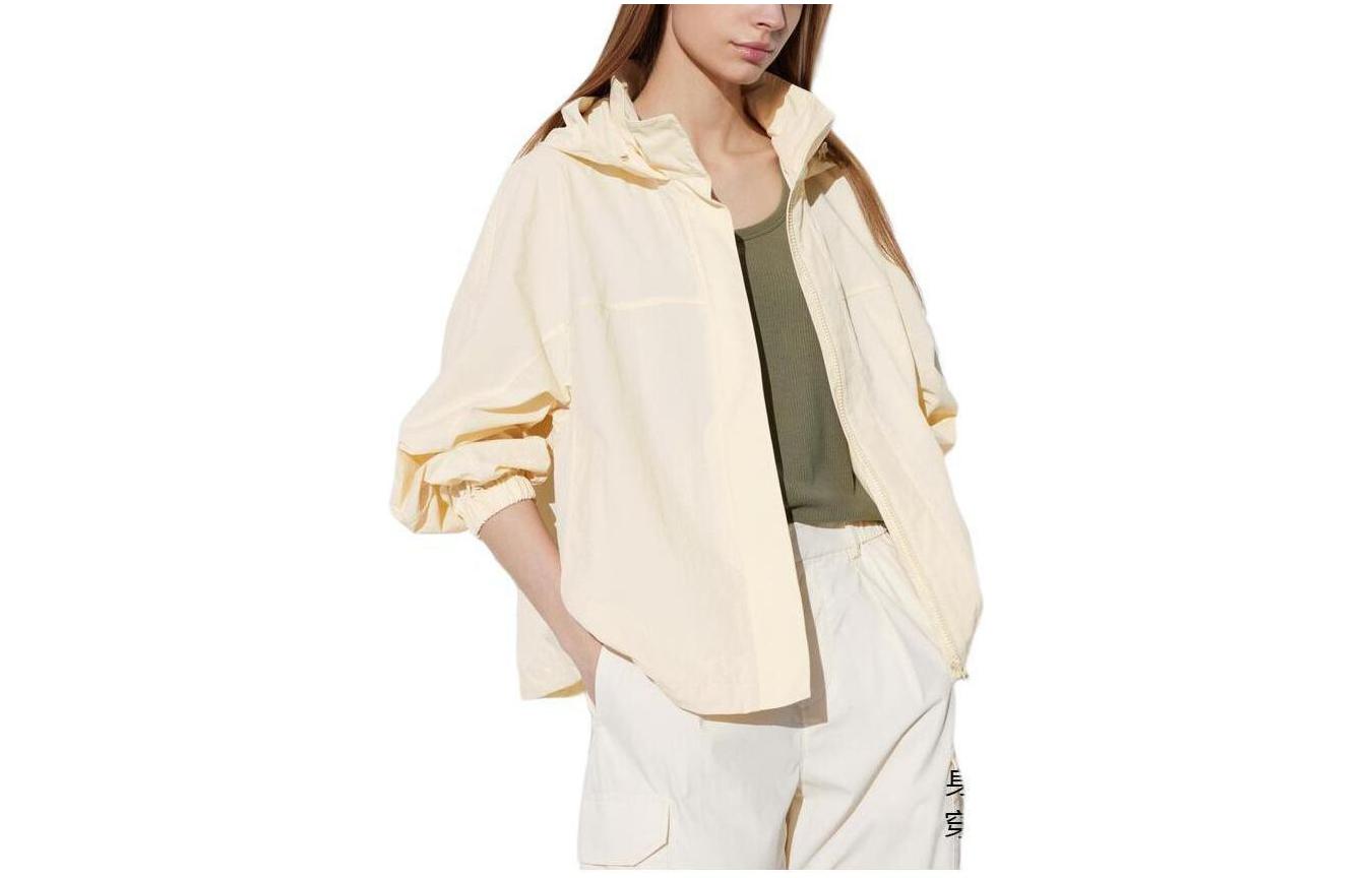 

UNIQLO Женская водонепроницаемая солнцезащитная одежда, 30 Small Light Yellow