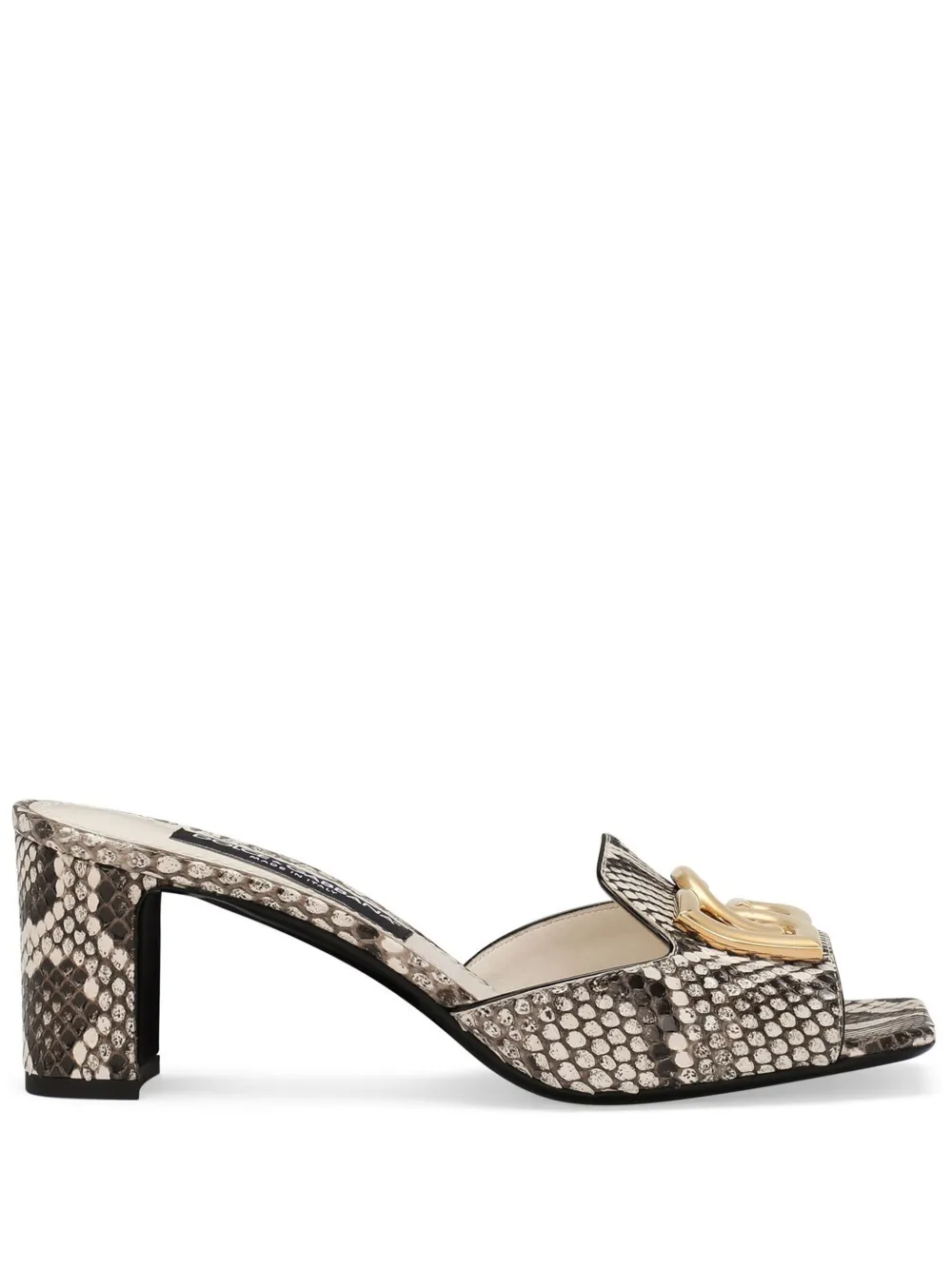Мюли с логотипом DG DOLCE & GABBANA, нейтральный