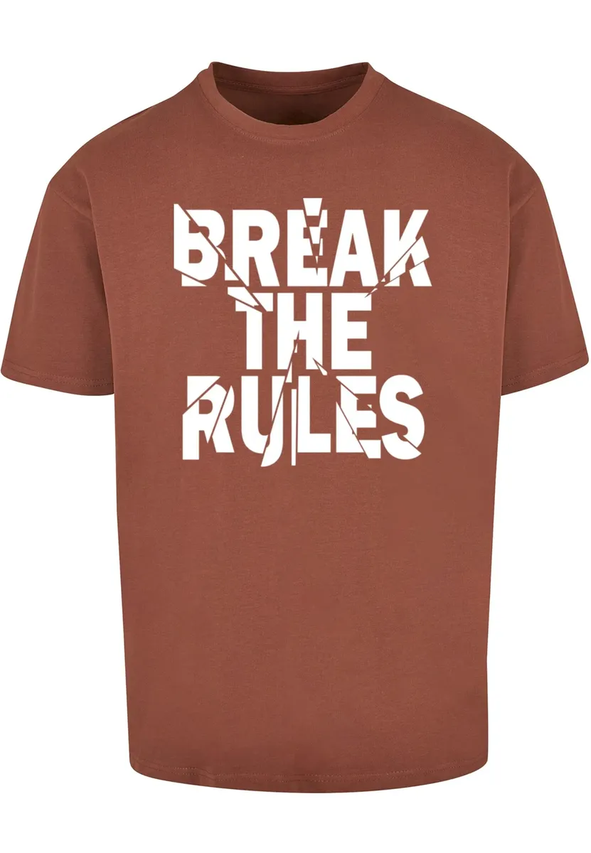 

Футболка Merchcode "Мужская футболка Merchcode Break The Rules 2 Heavy Oversize", цвет Bark