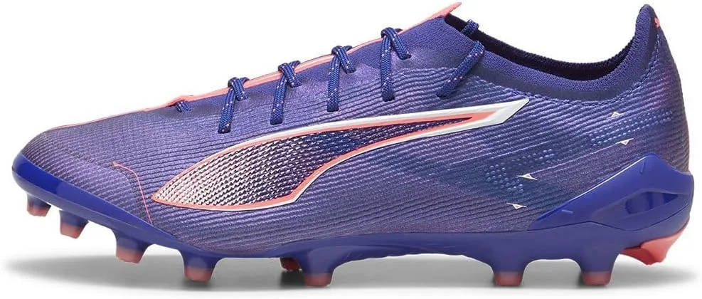Кроссовки PUMA Ultra 5 Ultimate AG Light Out унисекс, белый/фиолетовый