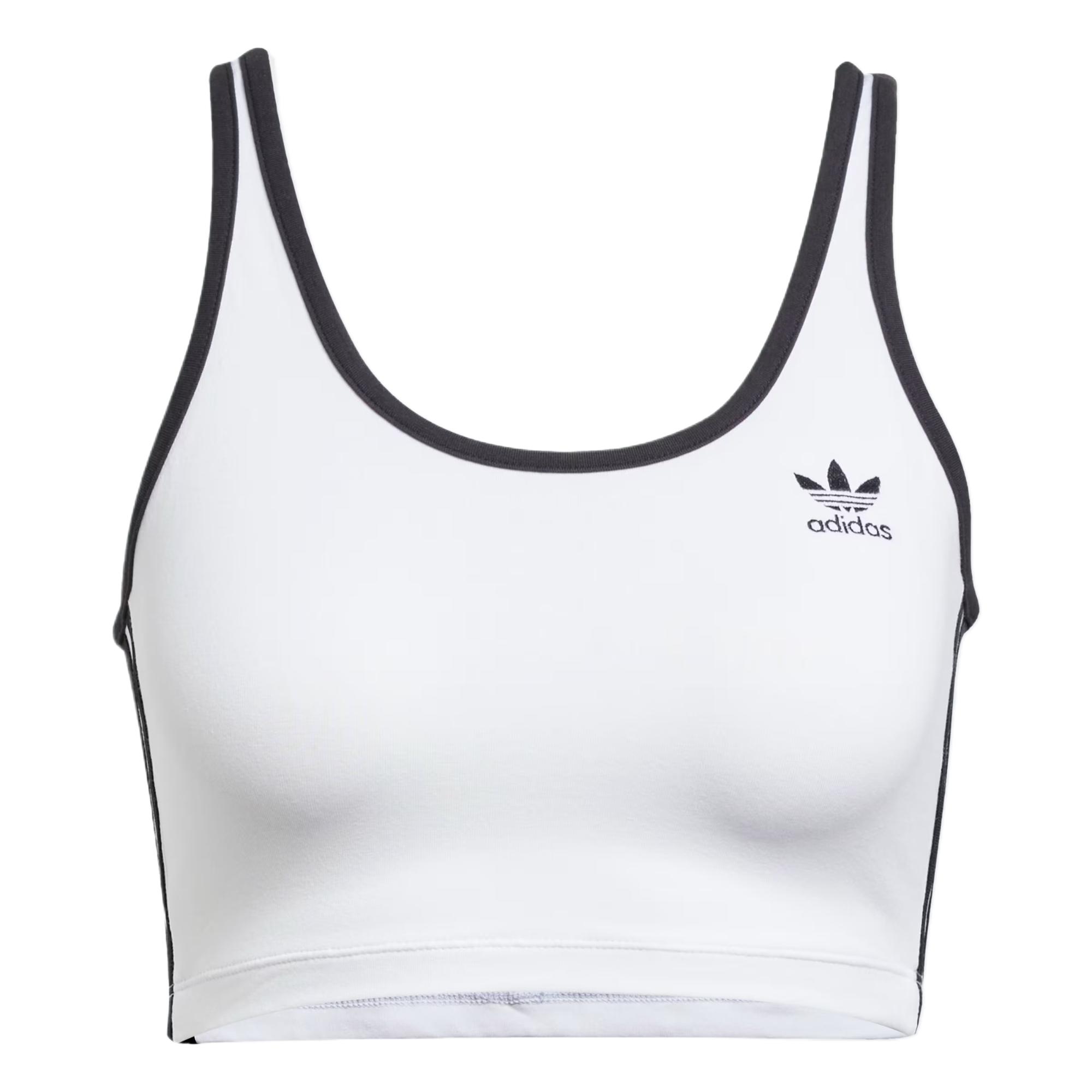 Adidas Originals Adidas Женский топ-бра Adicolor 3 Stripes белый/черный