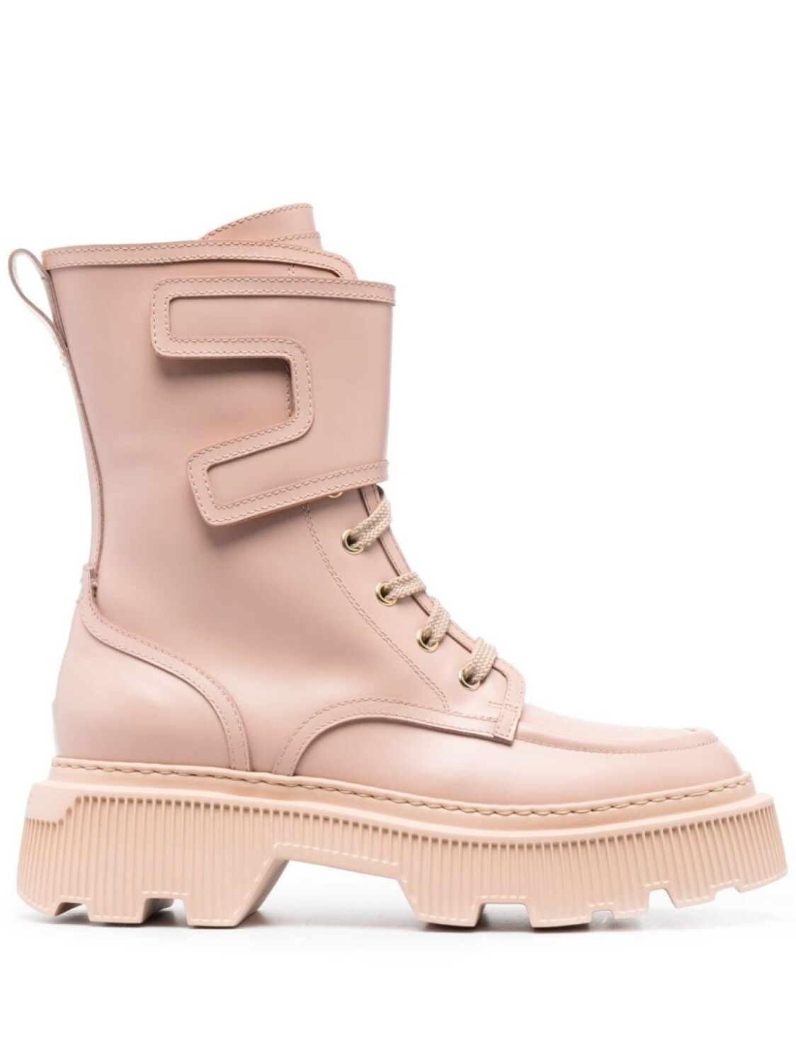 Santoni ботинки с закругленным носком, розовый