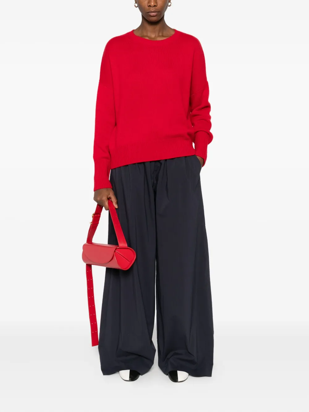 

Свитер с круглым вырезом Lisa Yang, красный