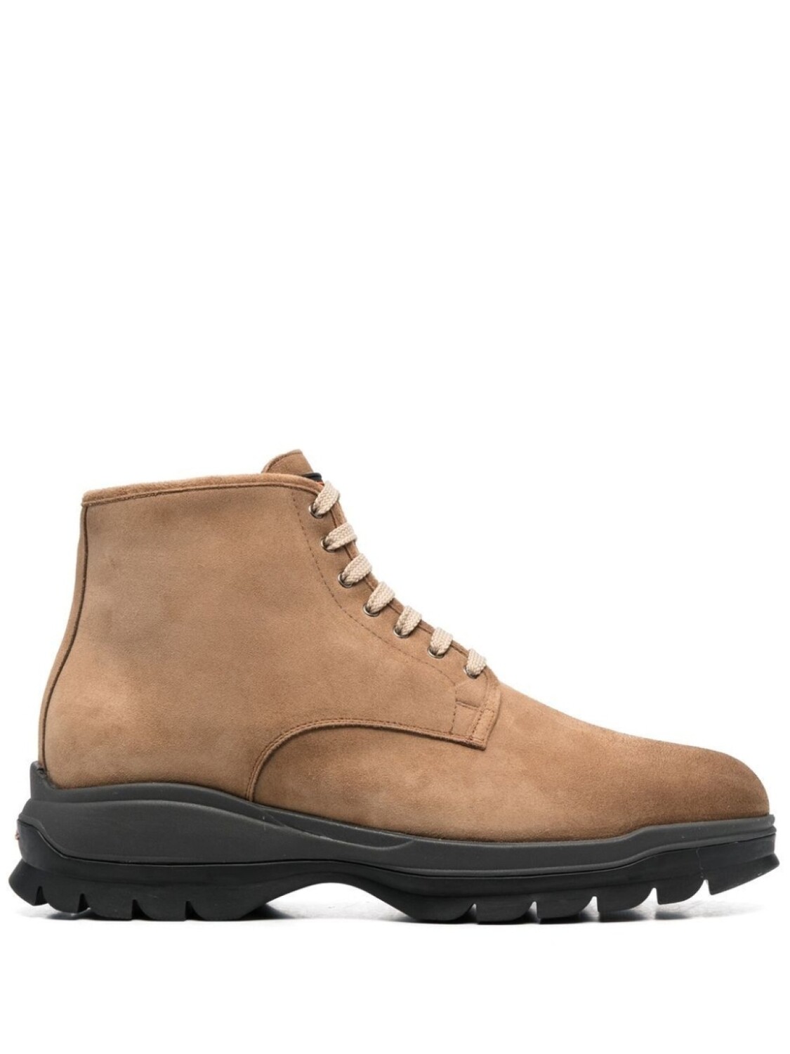 

Santoni ankle lace-up fastening boots, коричневый