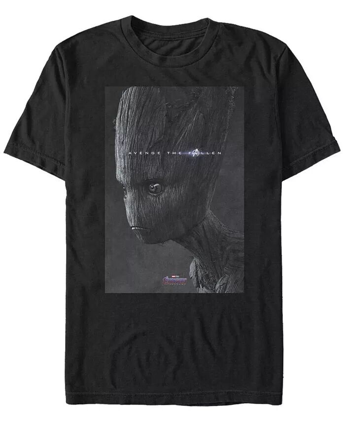 

Мужская футболка с коротким рукавом Marvel Avengers Endgame Avenge the Fallen Groot Fifth Sun, черный
