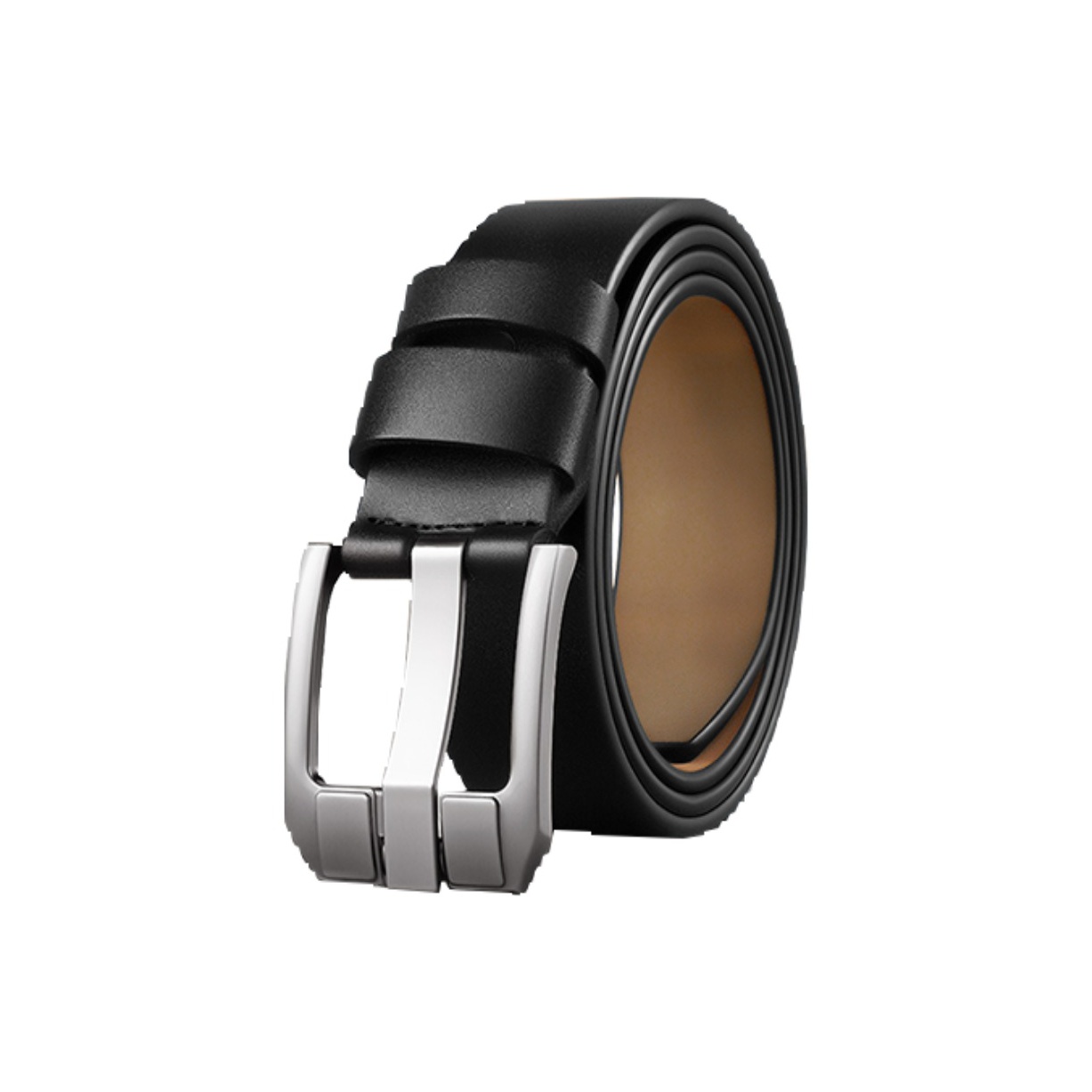 

Ремень из спилка кожи Split Cow Leather Unisex WARRIOR, черный