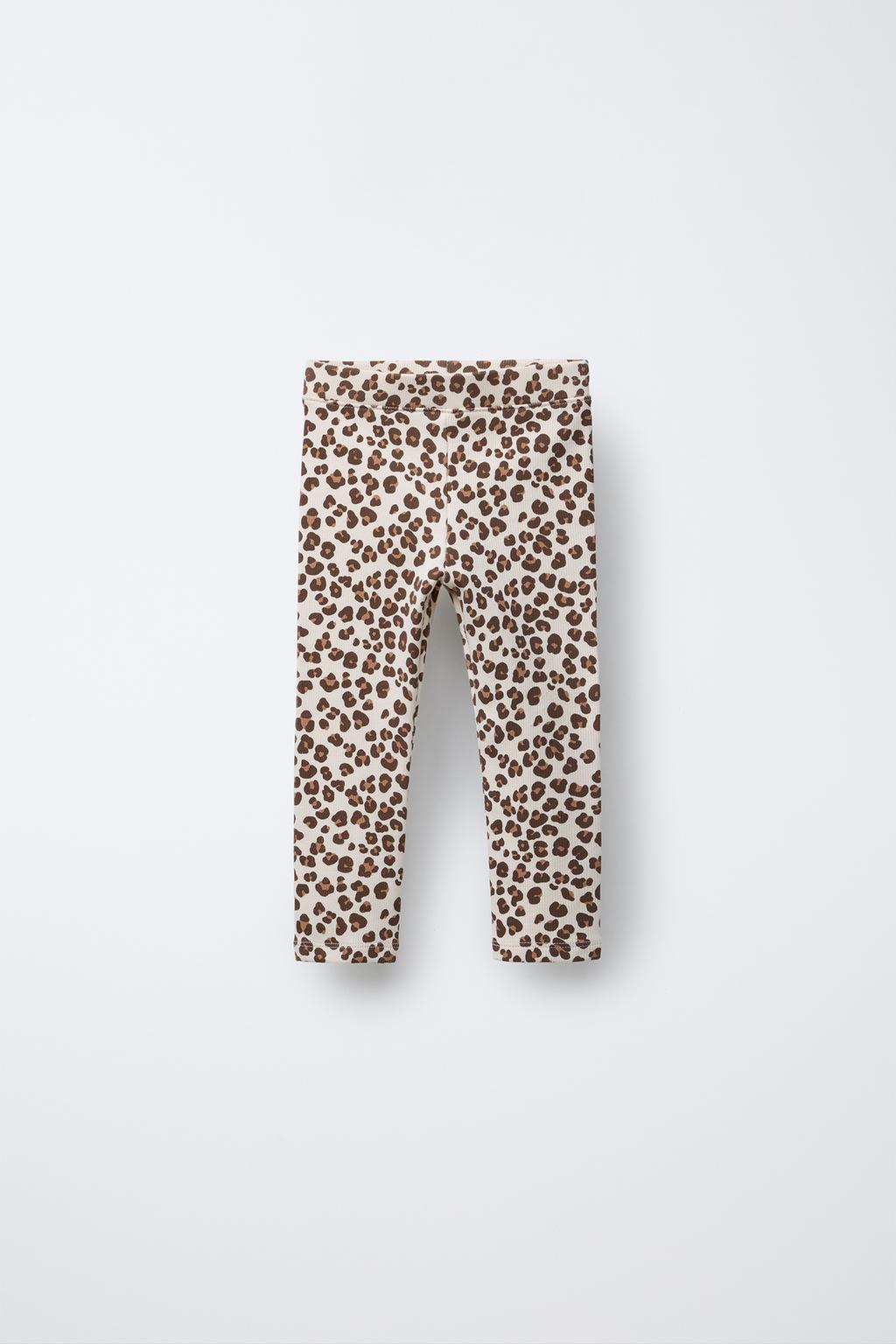

Леггинсы с рисунком в рубчик ZARA, кэмел