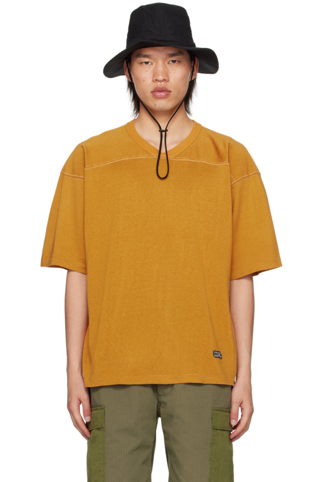 

Футболка Midshipman Nanamica, цвет mustard