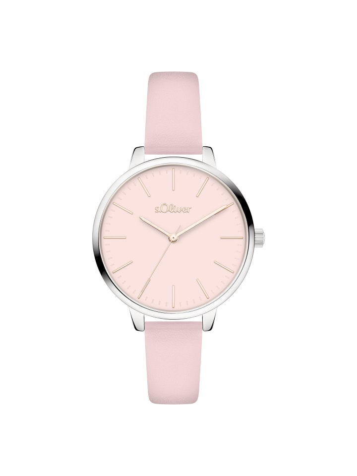 

s.Oliver Вневременные и современные наручные часы розового цвета