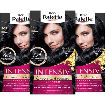 

Palette Intensiv Cream Coloring Blue Black Level 3 128 мл — упаковка из 3 шт.