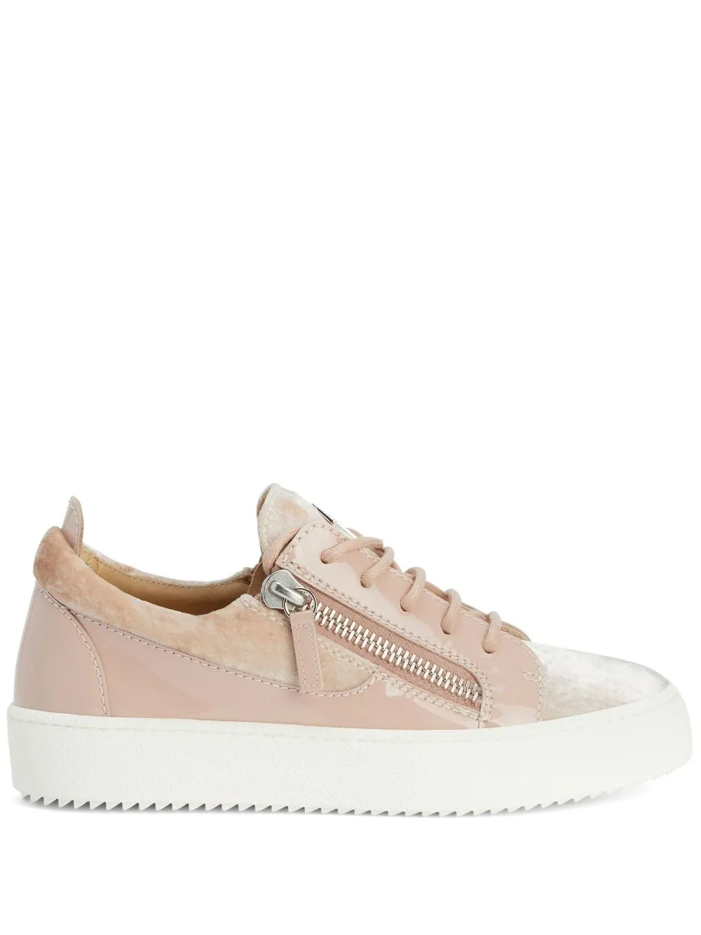 Бархатные кеды Gail Giuseppe Zanotti, розовый