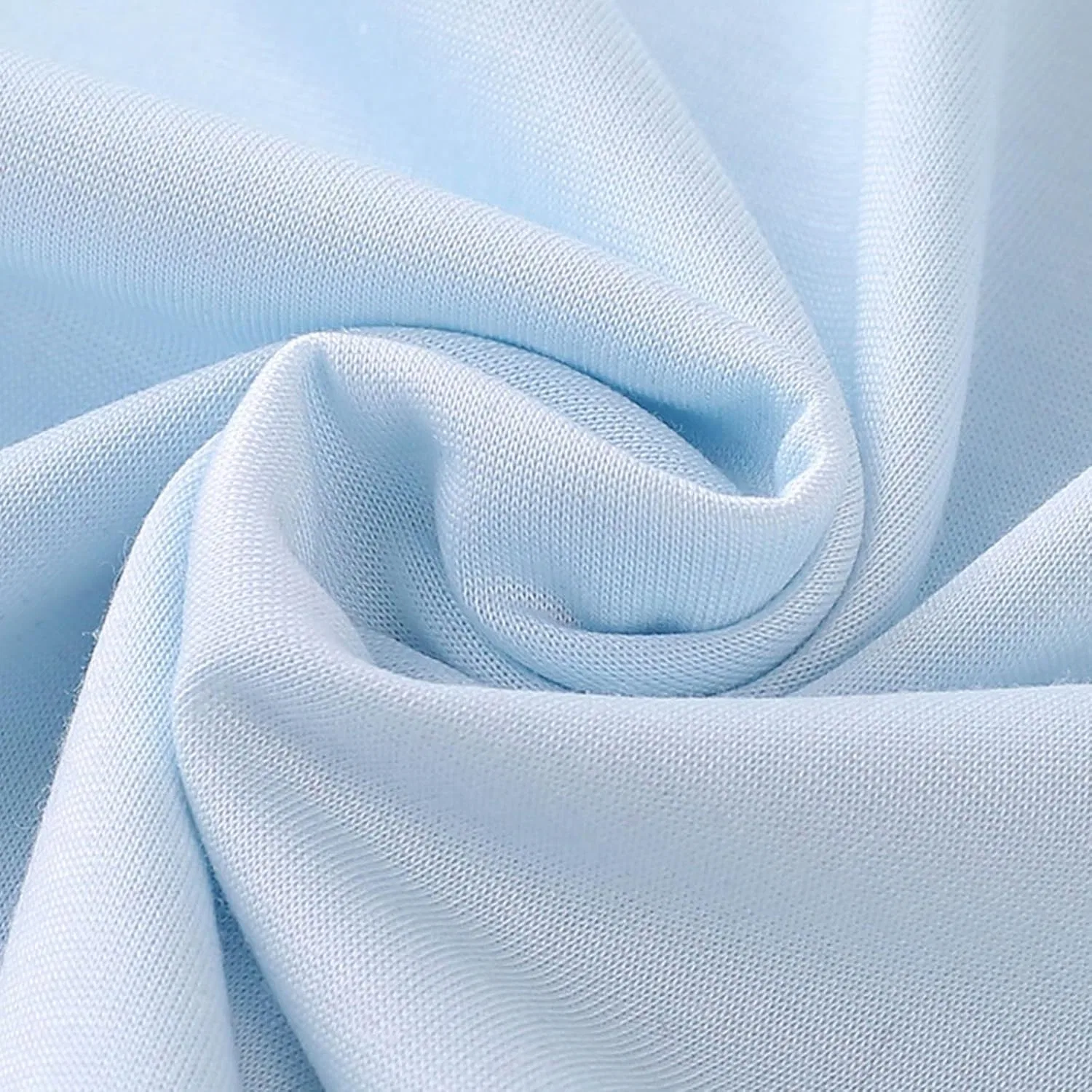 Детский хлопковый топ-майка Zzalalana, Light Blue — фото 2
