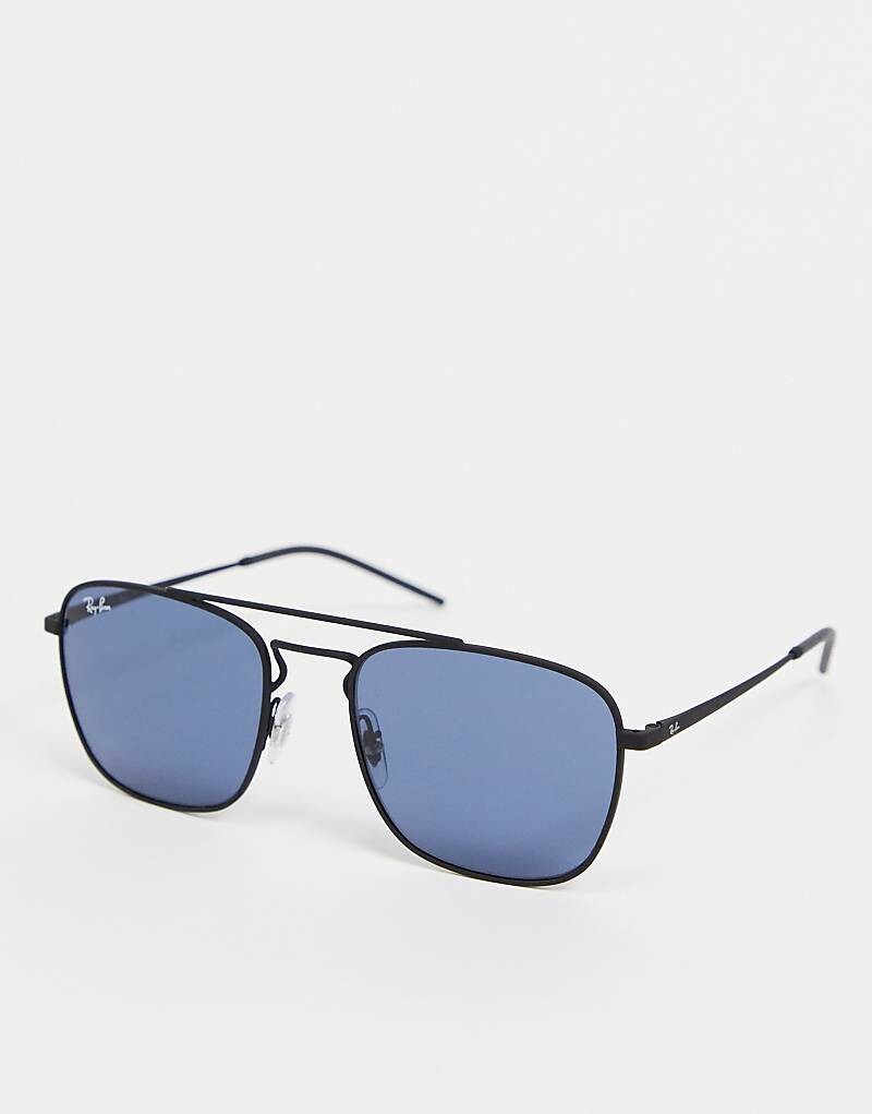 

Мужские квадратные солнцезащитные очки Ray-Ban черного цвета