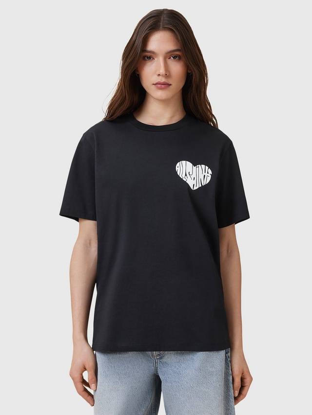 

Футболка с логотипом и принтом AllSaints, Black
