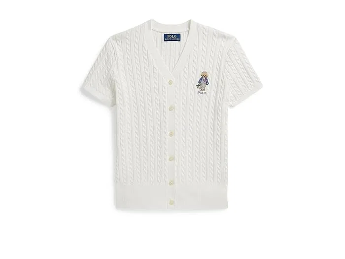 Кардиган с косами Polo Bear Polo Ralph Lauren Kids, Liberty Blue