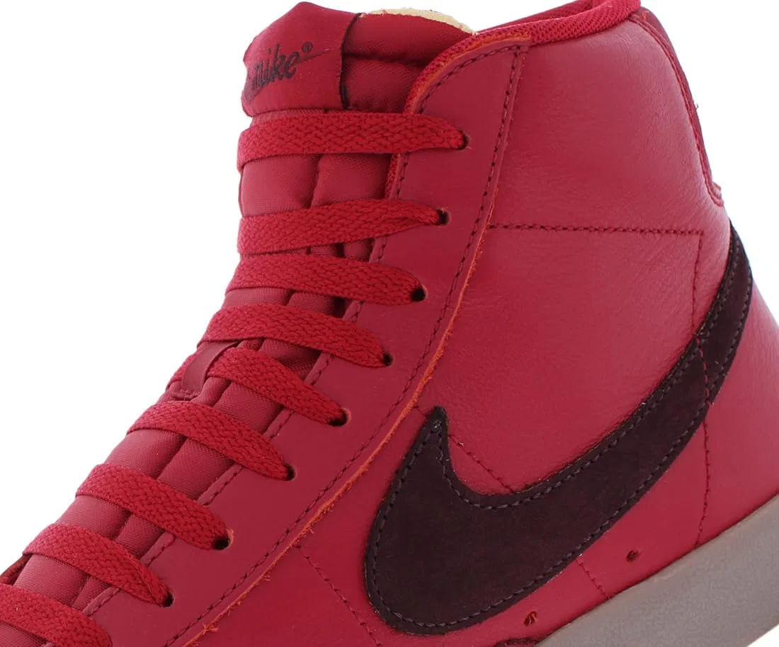 Кроссовки баскетбольные Nike Blazer Mid '77 VNTG, красные/бордовые — фото 3