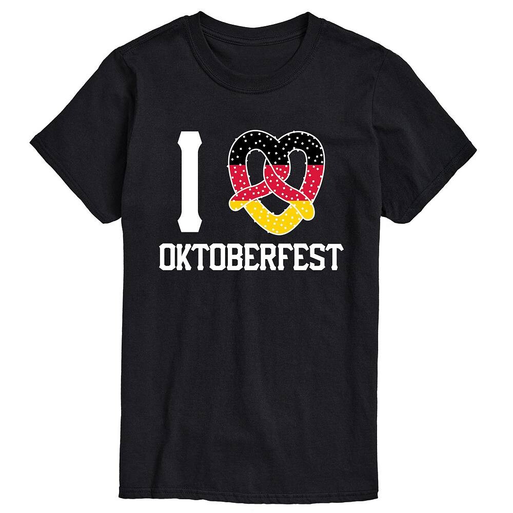 

Футболка с рисунком Big & Tall I Pretzel Oktoberfest Licensed Character, черный
