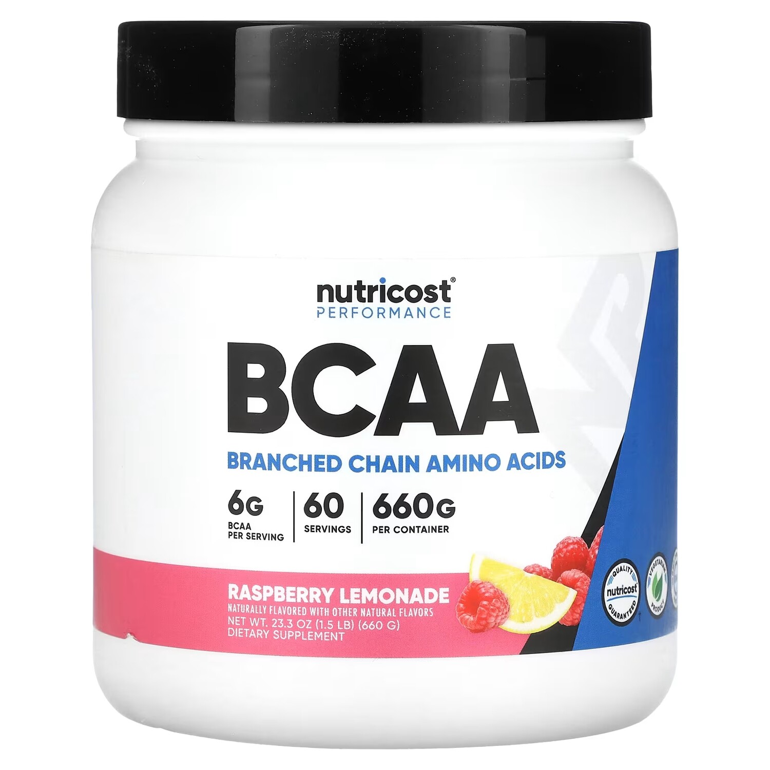 

Добавка Nutricost Performance BCAA малиновый лимонад, 660 г