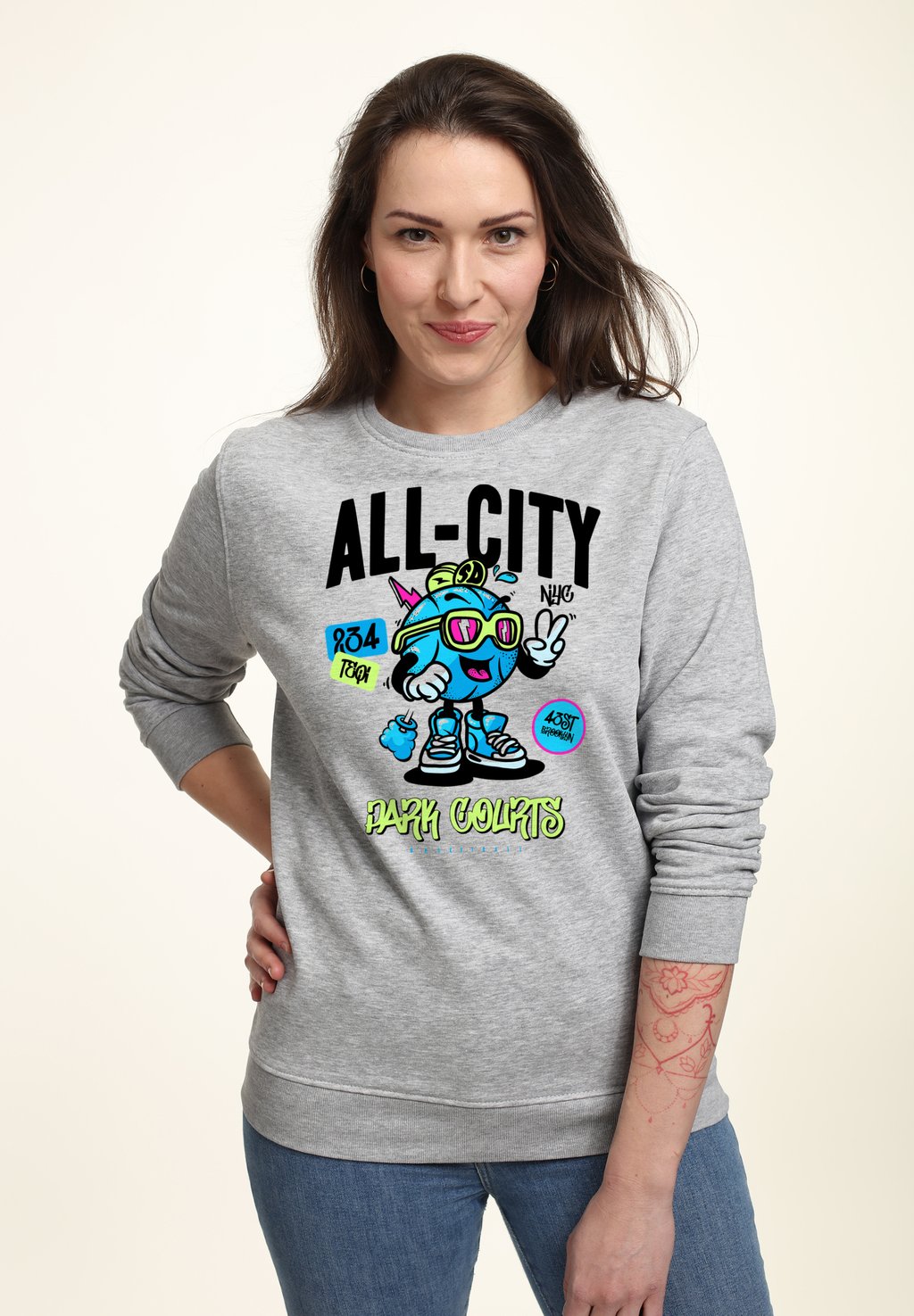 

Толстовка MATT KEELING ALL CITY BALLERS Henry Tiger, цвет Heather Grey