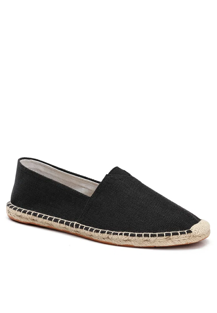 Мужские эспадрильи, льняные, slip-on, QZ9015 Twenty Eight Shoes, черный — фото 2