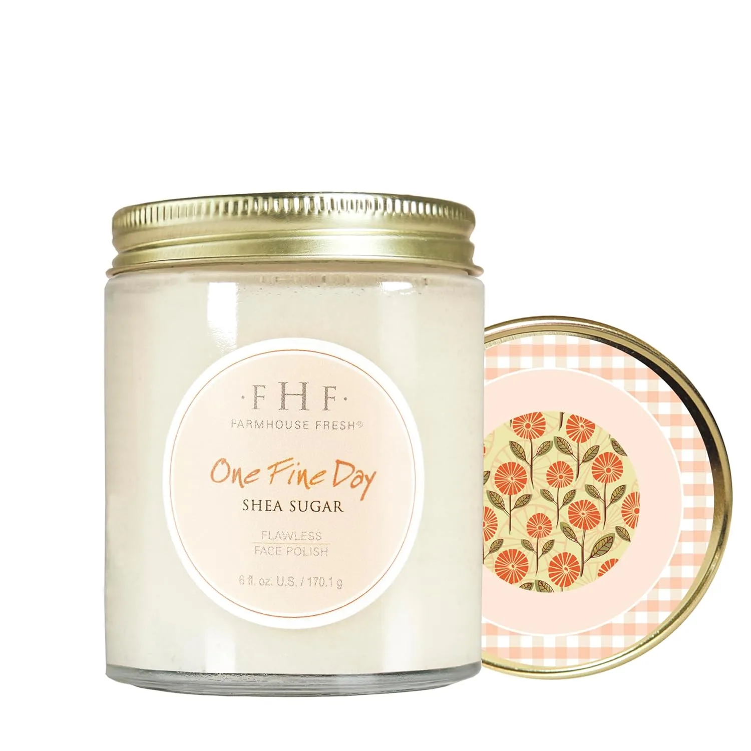 Скраб для лица FarmHouse Fresh Face Exfoliator, сахарный скраб для лица, мягкое отшелушивающее очищающее средство для лица с маслом ши. Скраб для лица One Fine Day Flawless Face Polish. 170 мл