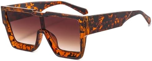 

Солнцезащитные очки большого размера в квадратной оправе для женщин, модель 2027 года. Солнцезащитные очки для мужчин и женщин с защитой от УФ-излучения UV400 MTZJH, C5leopard-brown